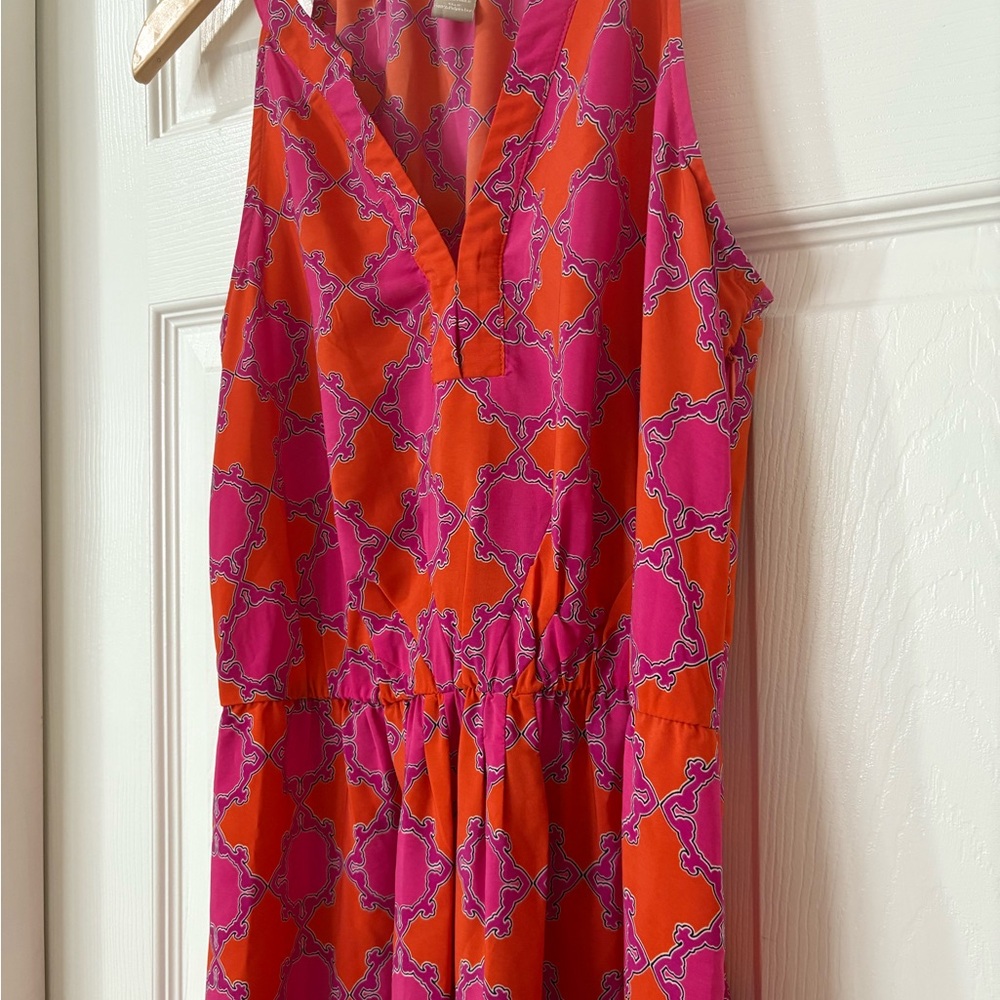 Pink and Orange maxi Dress by Banana Republic - Picture 5 of 9